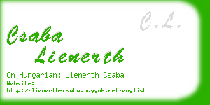 csaba lienerth business card